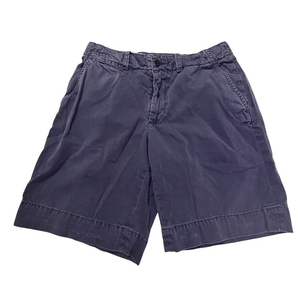 Polo Ralph Lauren Other - Polo Ralph Lauren Mens Navy Blue Cotton Chino Shorts Size 32 Flat Front